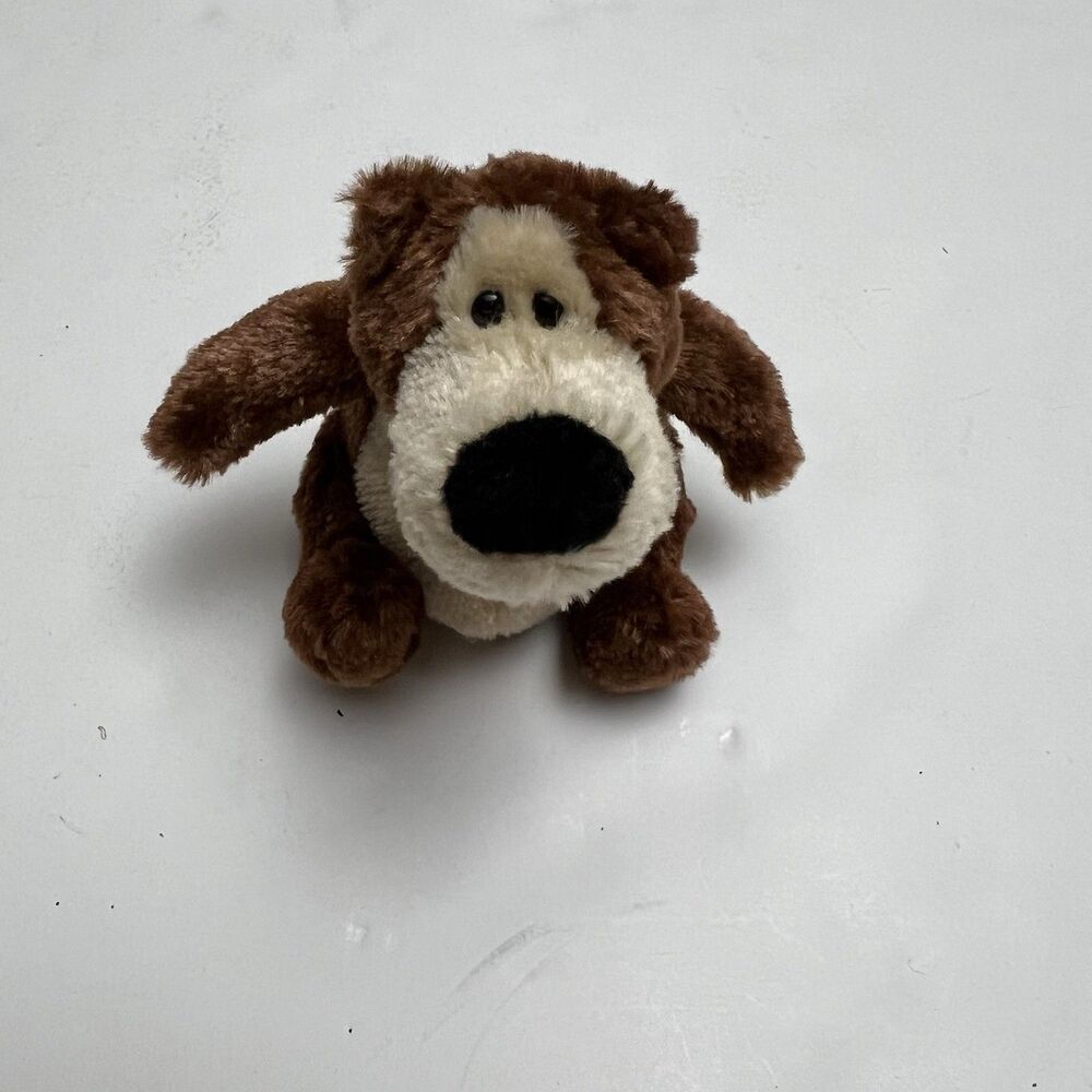 Vintage GUND Mini Goober Bear Plush Brown Teddy Stuffed Animal #15297 1997